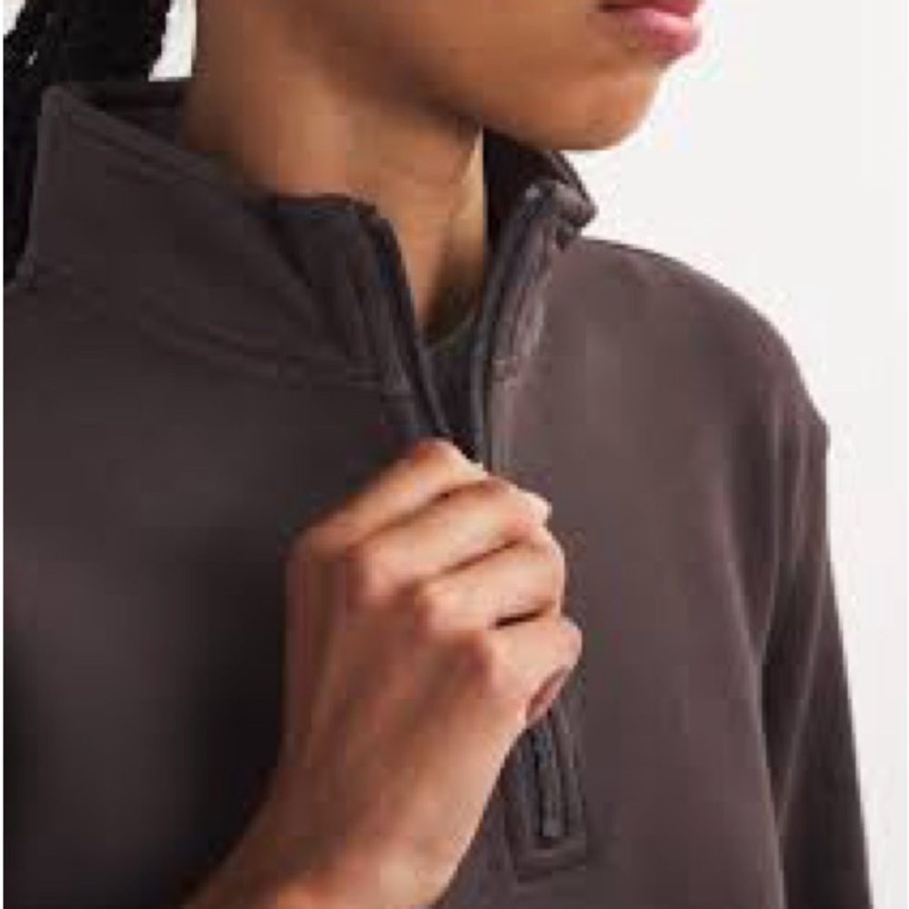SKIMS Brown Quarter-Zip Sweatshirt